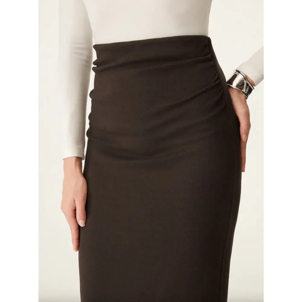 OGL Women's Maxi Skirt in Dark Brown - Picture 9 of 10